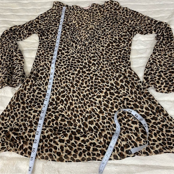 Victoria’s Secret Vintage Leopard Mini Dress Night Gown Cover Up Y2K Size Small - Picture 7 of 10